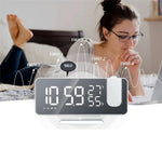 Radiowecker mit Projektor weiß - Vignette | TopWecker