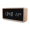 réveil hifi bois avec indication de température
