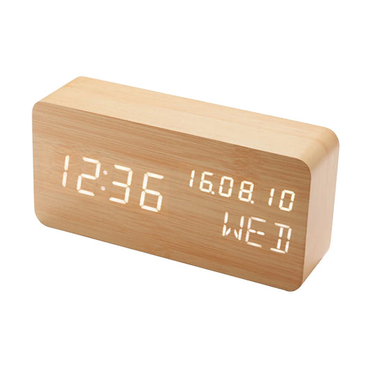 réveil décoratif en bois