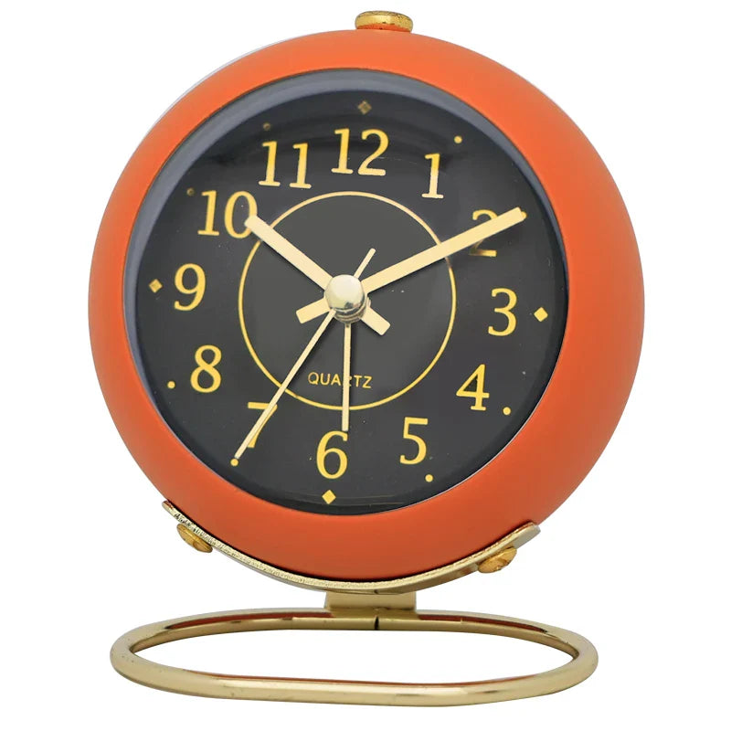 réveil rétro design rond