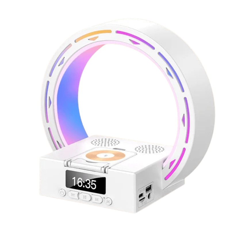 LeBonRéveil Blanc Réveil bluetooth lumineux