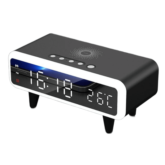 LeBonRéveil Noir Réveil avec chargeur à induction