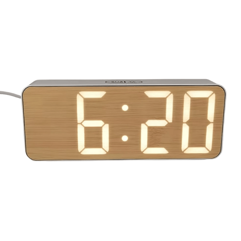 LeBonRéveil Réveil digital en bois
