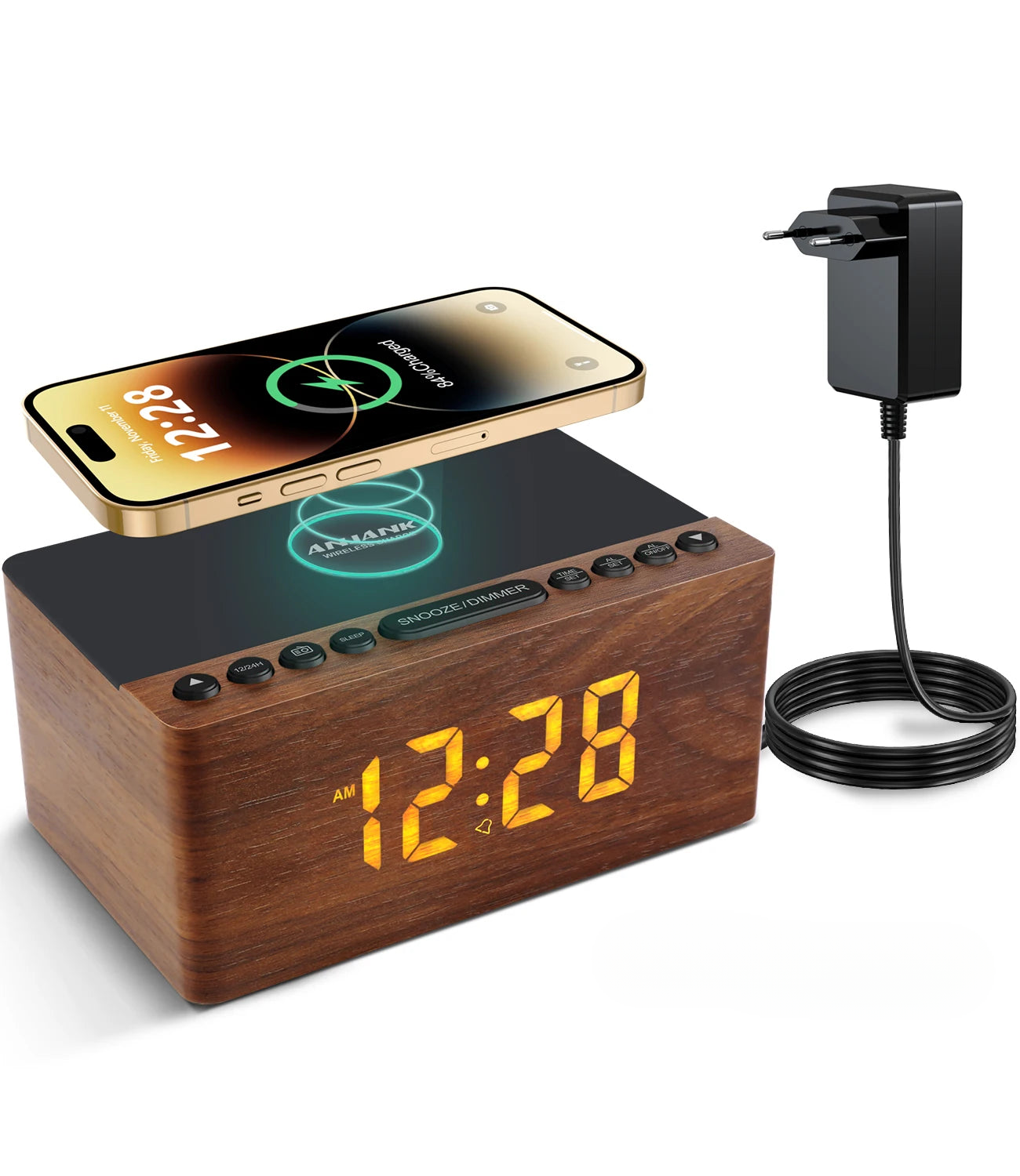 Radio réveil bois induction Le Bon Réveil