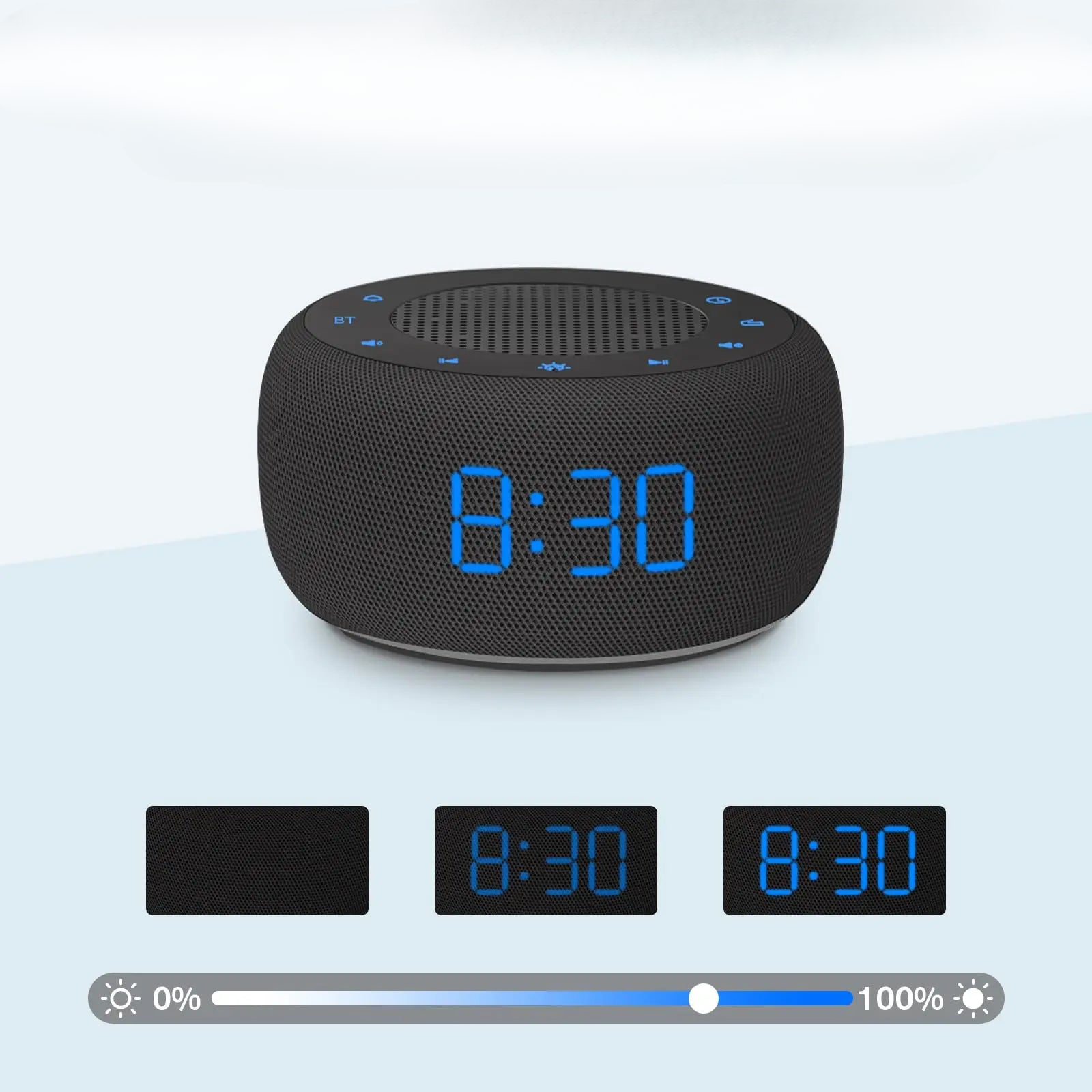 réveil connecté avec haut-parleurs Bluetooth