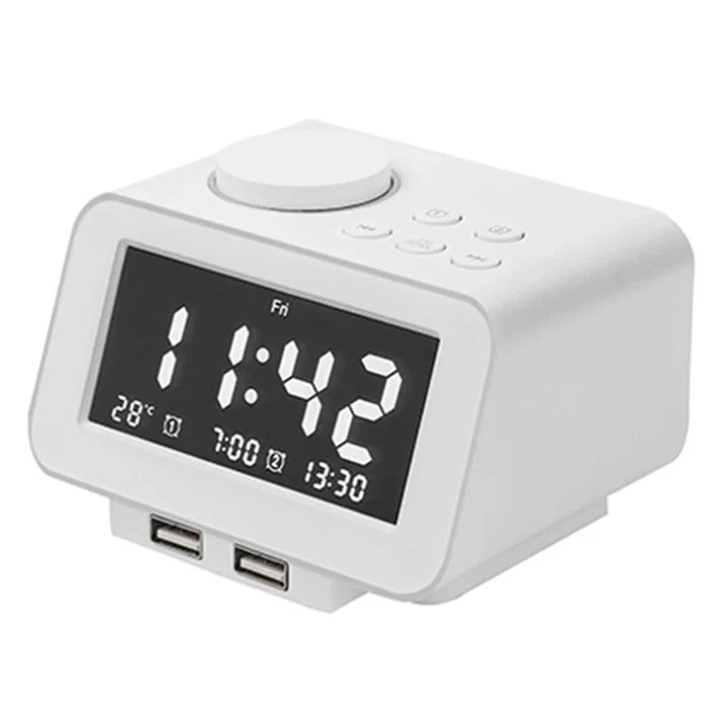 radio réveil FM avec fonction snooze