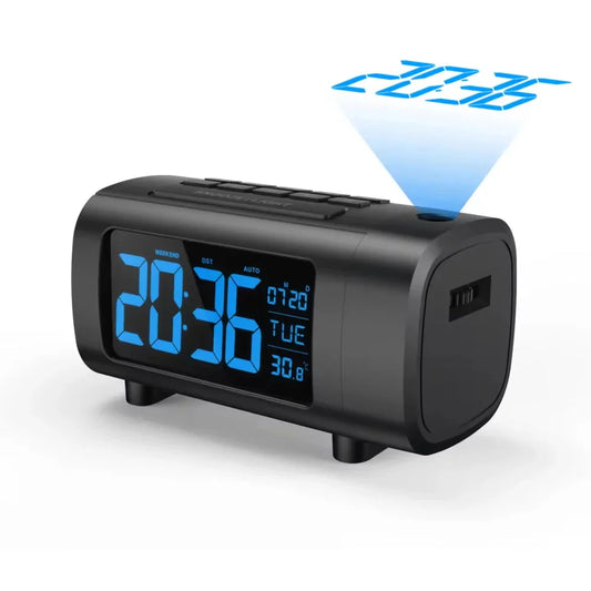 réveil avec fonction snooze et projection