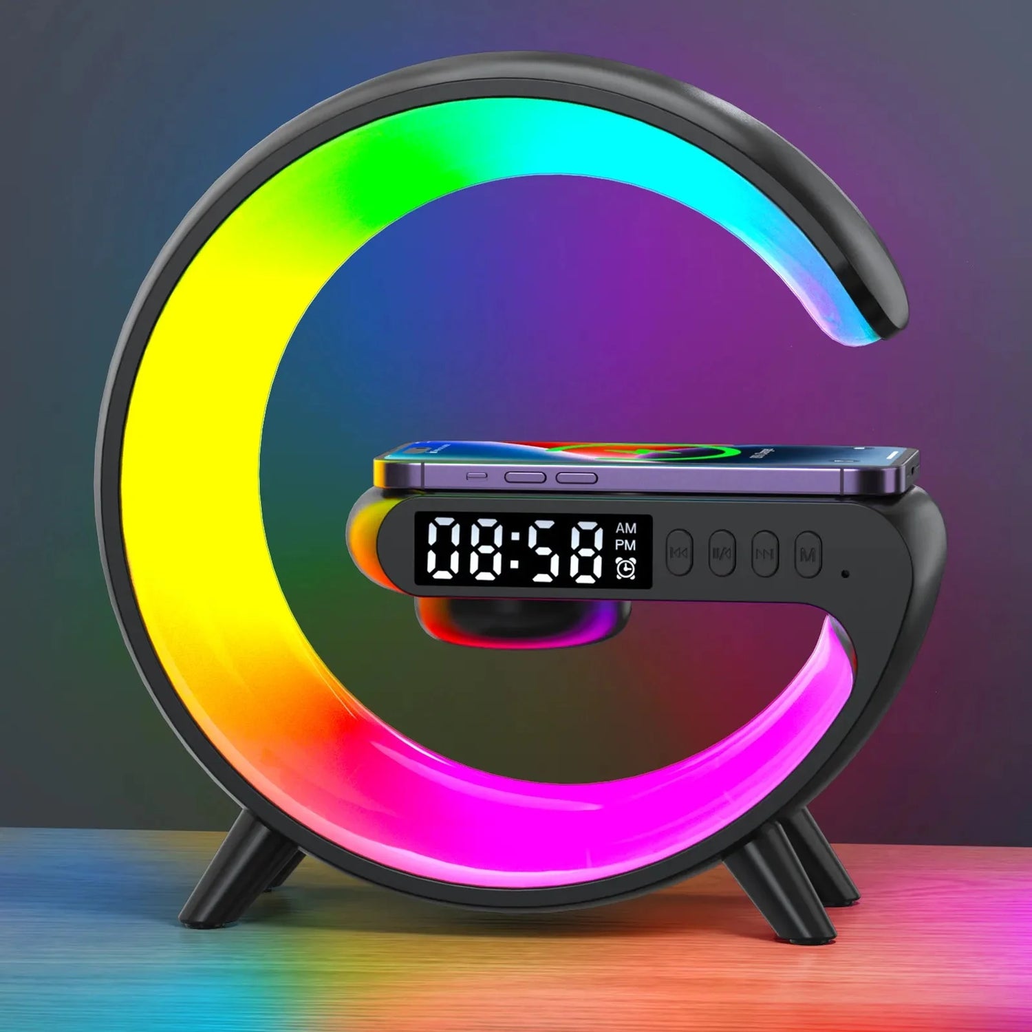 Réveil chargeur induction lampe Le Bon Réveil