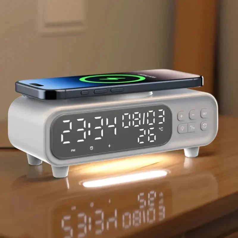 réveil connecté avec fonction chargeur induction
