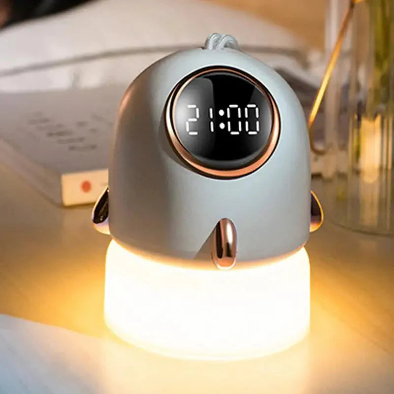 réveil lumineux fusée