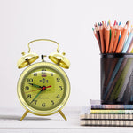 Mechanischer Wecker im Vintage-Look, vergoldet - Vignette | TopWecker®
