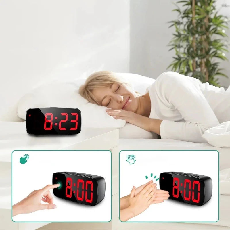 Réveil numérique affichage rouge pour chambre Le Bon Réveil