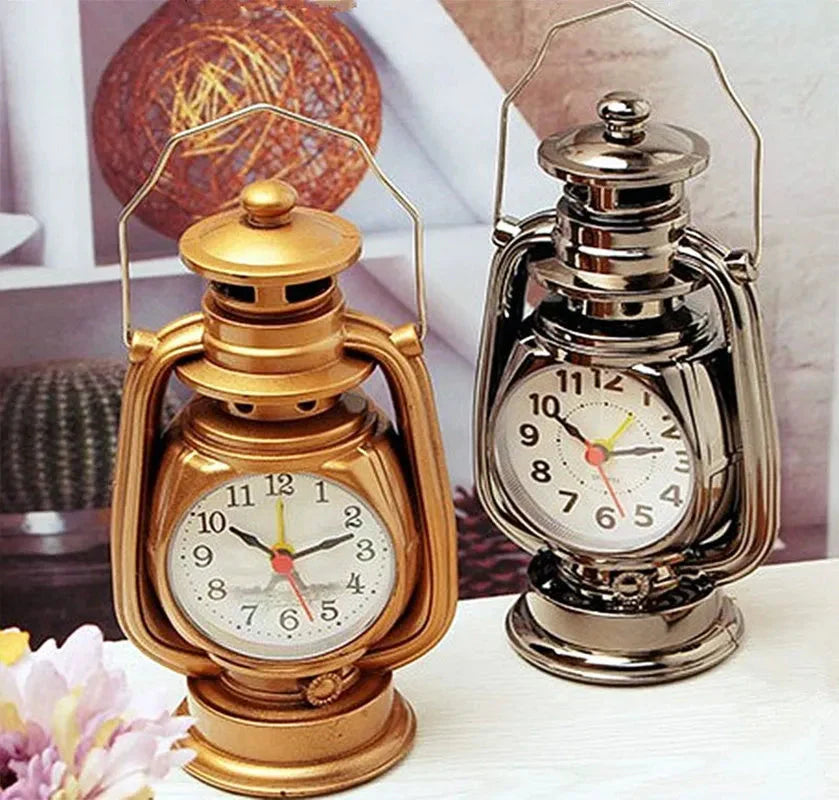 Réveil vintage en métal lampe à huile Le Bon Réveil